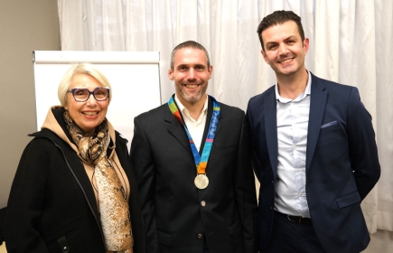 Josette Vignat, Frédéric Dufour et Julien Boisson